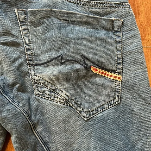 PARASUCO💫Men’s Blue Vintage Straight Leg Front Pocket Jeans - Picture 11 of 12